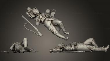 Military figurines French soldies 1 1 3d model